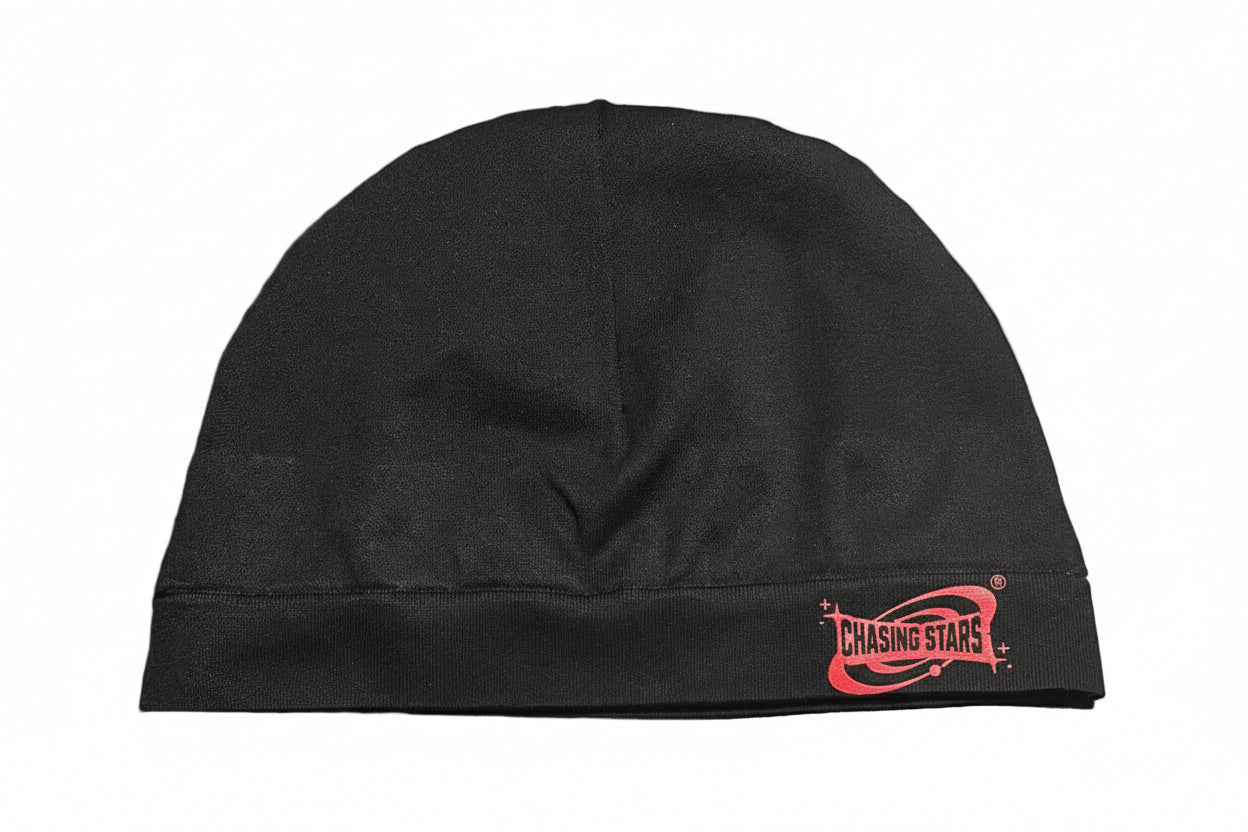 Satin-Lined Skull Cap – Red